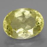 Click for Details 9 carat Lemon Oval Facet Quartz 16mm x 12