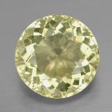6 carat Lemon Round Facet Quartz 12.5 mm