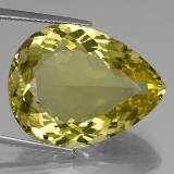 30 carat Lemon Pear Facet Quartz 26mm x 20.5