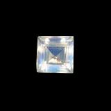 3x3 Rainbow Moonstone 3ct Square Facet in Blue White
