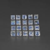 3mm x 3mm Square Facet Rainbow Moonstone 2ct