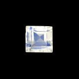 4 ct Transparent Square Facet Rainbow Moonstone 3mm x 3mm