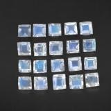 3mm x 3mm Square Facet Rainbow Moonstone 2.5ct
