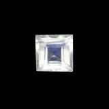 3 carat Blue White Square Facet Rainbow Moonstone 3x3mm