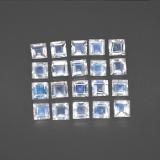 3x3 Square Facet Rainbow Moonstone 2.5ct