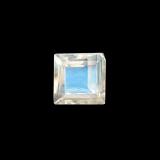 3 carat Blue White Square Facet Rainbow Moonstone 3mm x 3mm