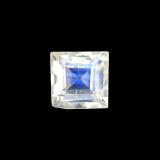3 ct Transparent/Translucent Square Facet Rainbow Moonstone 3mm x 3