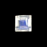 3 carat Blue White Square Facet Rainbow Moonstone 3mm x 3mm