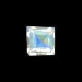 2.5 carat Blue White Square Facet Rainbow Moonstone 3mmx3mm