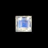 3mmx3mm Rainbow Moonstone 3ct Square Facet in Blue White
