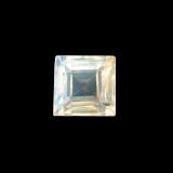 3 carat Blue White Square Facet Rainbow Moonstone 3x3