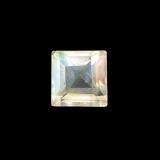 4 carat Blue White Square Facet Rainbow Moonstone 3x3mm
