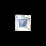 3 carat Blue White Square Facet Rainbow Moonstone 3x3