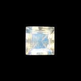 3x3 Rainbow Moonstone 3ct Square Facet in Blue White