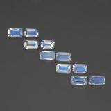 5mmx3mm Rainbow Moonstone 3ct Octagon Facet in Bluish White