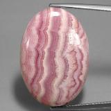 35 carat Multicolor Oval Cabochon Rhodochrosite 27.5x19.5mm