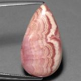22 ct Opaque Pear Cabochon Rhodochrosite 27mm x 15.5