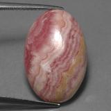 17 carat Multi Rose Pink Oval Cabochon Rhodochrosite 21x14