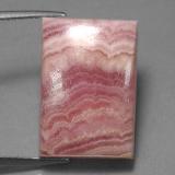 19.5mm x 13.5 Baguette Cabochon Rhodochrosite 22ct