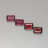 6x4 Octagon Facet Rhodolite Garnet 3ct