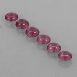 5x4.5mm Oval Cabochon Rhodolite Garnet 3ct