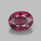 9mm x 7 Rhodolite Garnet 2.5ct Oval Facet in Raspberry Red