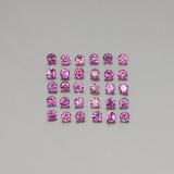 2 ct VVS-VS Round Facet Rhodolite Garnet 2mm