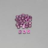 1.5 carat Raspberry Red Round Facet Rhodolite Garnet 2mm