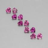 4x3.5mm Heart Facet Rhodolite Garnet 2.5ct