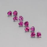 3 ct VS Heart Facet Rhodolite Garnet 4mm x 4mm
