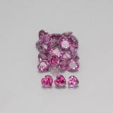 6 carat Raspberry Red Heart Facet Rhodolite Garnet 4x4