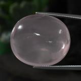 51 ct Transparent Oval Cabochon Rose Quartz 24.5mmx21mm