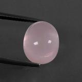 12.5x10 Rose Quartz 6ct Oval Cabochon in Pink
