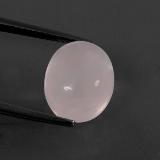 6 ct Transparent Oval Cabochon Rose Quartz 12.5mm x 10mm