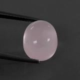 12x10 Rose Quartz 6ct Oval Cabochon in Pink