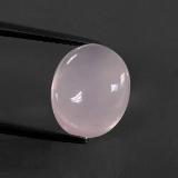 6 carat Pink Oval Cabochon Rose Quartz 12.5mm x 10mm