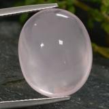17.5mmx14.5mm Oval Cabochon Rose Quartz 16ct
