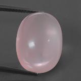 18mm x 13mm Rose Quartz 16ct Oval Cabochon in Pink
