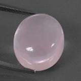 10 ct Transparent Oval Cabochon Rose Quartz 14mm x 12mm