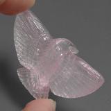 41x24.5mm Bird Carving Rose Quartz 37ct