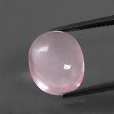 5 carat Pink Oval Cabochon Rose Quartz 12.5mm x 10mm