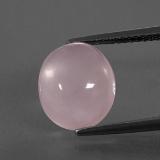 12x10 Rose Quartz 5ct Oval Cabochon in Pink
