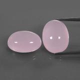 19mm x 14.5mm Rose Quartz 37ct Oval Cabochon in Pink