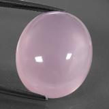 19.5mm x 16.5 Oval Cabochon Rose Quartz 21ct