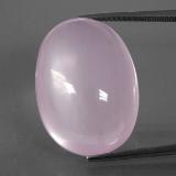 24mmx17.5mm Oval Cabochon Rose Quartz 34ct