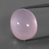 18.5x15mm Oval Cabochon Rose Quartz 21ct