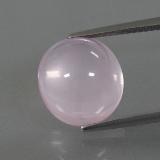8 ct Transparent/Translucent Oval Cabochon Rose Quartz 12.5mm x 12mm