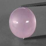 8 carat Pink Oval Cabochon Rose Quartz 13.5mm x 11.5mm