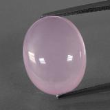 14.5mm x 11.5 Oval Cabochon Rose Quartz 9ct