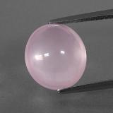 6 carat Pink Oval Cabochon Rose Quartz 12mmx11mm